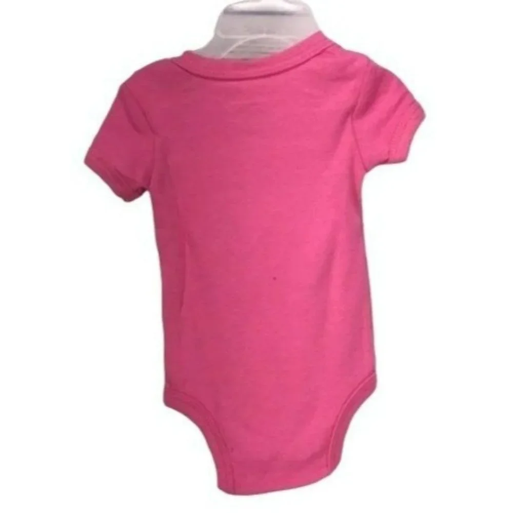 Swiggles Check Meowt Pink Girls Cat‎ Bodysuit 6-9 Months